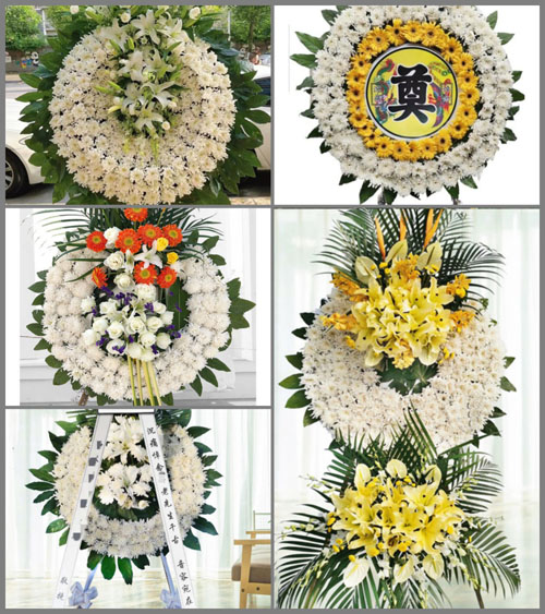 四川绵阳安州区茶坪乡花圈速递